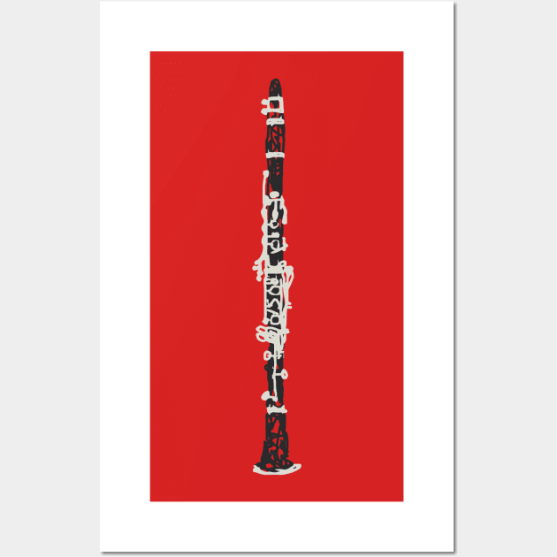 Sketchy Clarinet Wall Art by Dawn Anthes